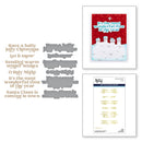 Spellbinders Glimmer Hot Foil Plate & Die Set - Wonderful Winter Sentiments, GLP-433 by: Simon Hurley