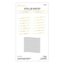 Spellbinders Glimmer Plate & Die Set - Curved Everyday Sentiments, GLP-434