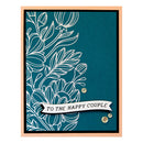 Spellbinders Glimmer Plate & Die Set - Curved Everyday Sentiments, GLP-434