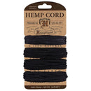 Hemptique - Hemp Cord - Mixed Sizes - Black, HCMWBLK