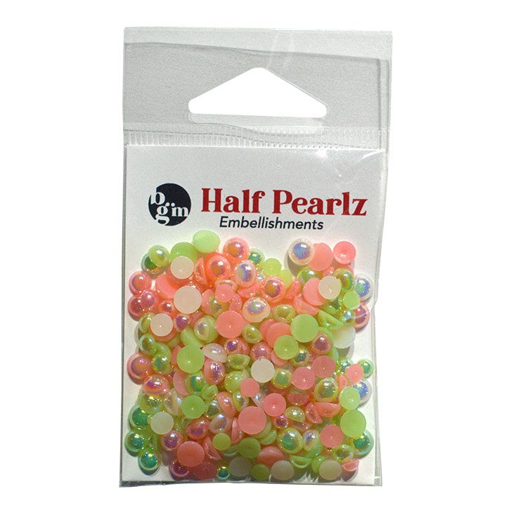 Buttons Galore & More - Half Pearls - Palm Beach, HPZ217