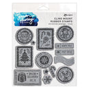 Simon Hurley create. Cling Mount Stamps - Christmas Postage, HUR92094
