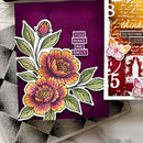 Simon Hurley create. Cling Mount Background Stamp - Faded Diamonds, HUR93558