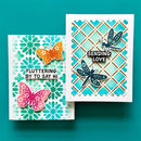 Simon Hurley create. 6x9 Photopolymer Stamps - Blooming Butterflies, HUR93572