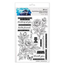 Simon Hurley create. 6x9 Photopolymer Stamps - Sketched Peonies, HUR93589