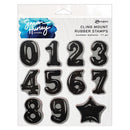 Simon Hurley create. Cling Mount Stamps - Number Balloons, HUR93930