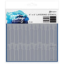 Simon Hurley create. - Stencil Set 2/Pc - Candles, HUS80978