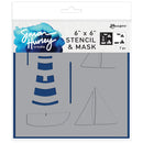 Simon Hurley create. Stencil Set 7/Pc - Smooth Saling, HUS81029