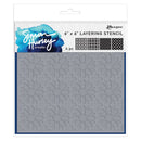 Simon Hurley create. Stencil 6x6 - Star Tile 4pcs, HUS87892