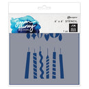 Simon Hurley create. Stencil 6x6 - Bold Candles, HUS93954