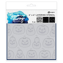 Simon Hurley create. Stencil 6x6 - Jack o'lanterns, HUS94241