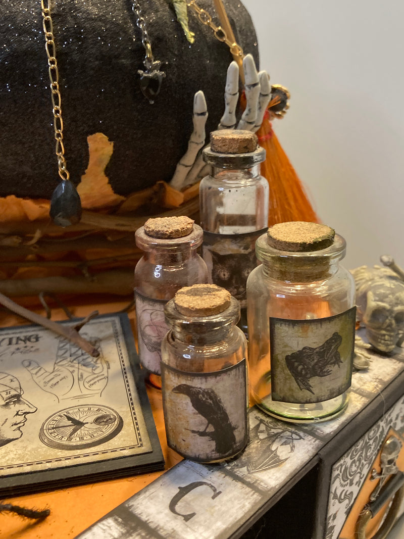 Handmade Treasure - Witch's Cauldron Decor Piece with Mini Album, HTWC