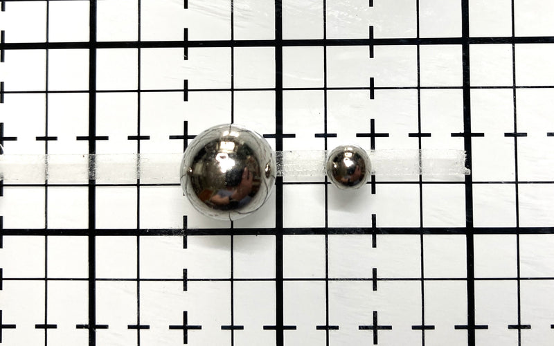 Silver Beads (no hole), 6mm 100Pcs, 6x100CT