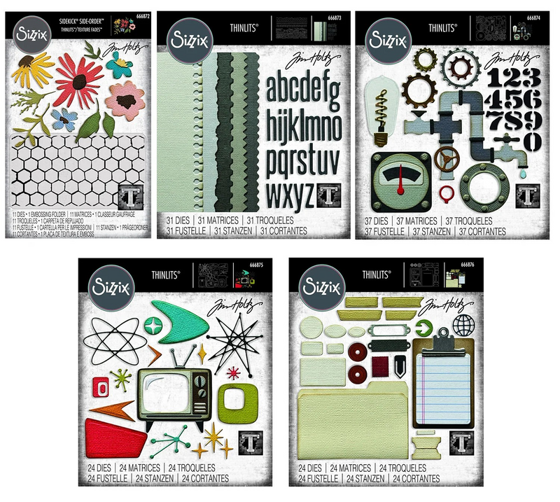 Sizzix Thinlits Die Sets - I Want it All, IWIATHLTS by: Tim Holtz