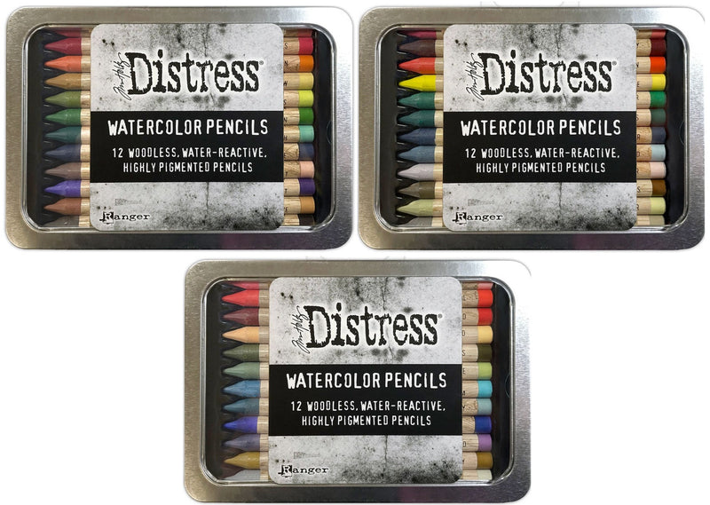 Tim Holtz Distress Watercolor Pencils Sets #4, #5, & #6 - I Want It All, TDH-ALL456