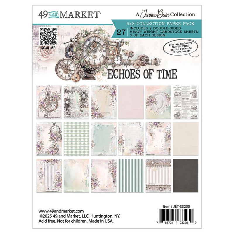49 & Market - Echoes of Time - 6x8 Paper Pack, JET-33250