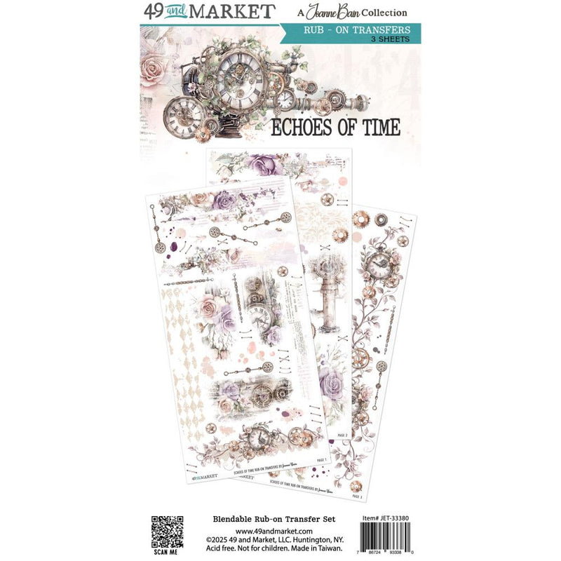 49 & Market - Echoes of Time - Rub-On Transfers, JET-33380