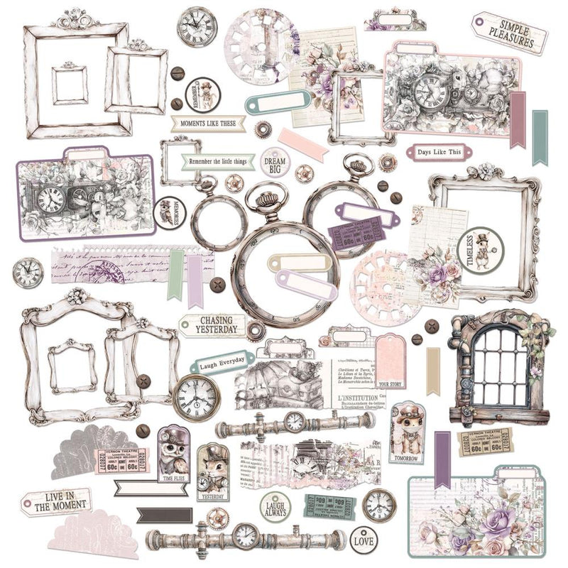 49 & Market - Echoes of Time - Die-Cut Elements, JET-33427