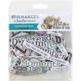 49 & Market - Echoes of Time - Chipboard Bits, JET-33434