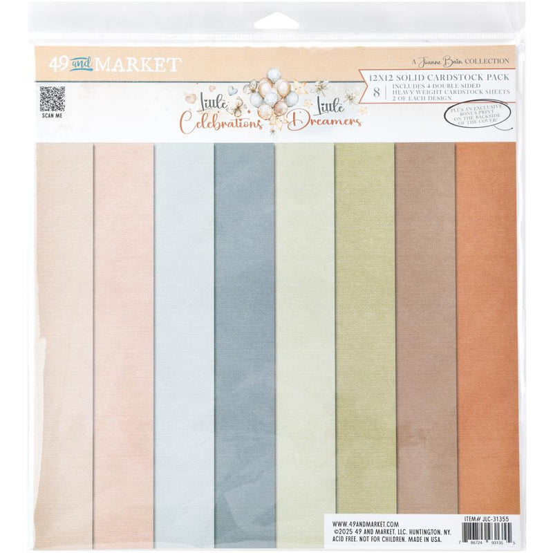 49 & Market - Little Celebrations/Dreamers - 12x12 Collection Pack, Solids, JLC-31355
