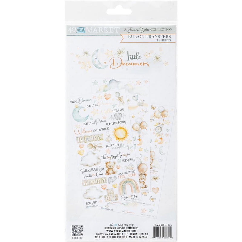 49 & Market - Little Dreamers - Rub-On Transfer Set, JLD-31805