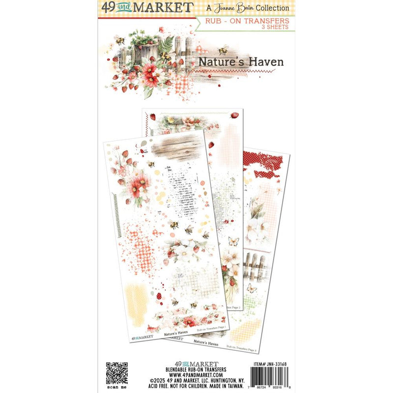 49 & Market - Nature's Haven Rub-On Transfers, JNH-33168 by Joanne Bain