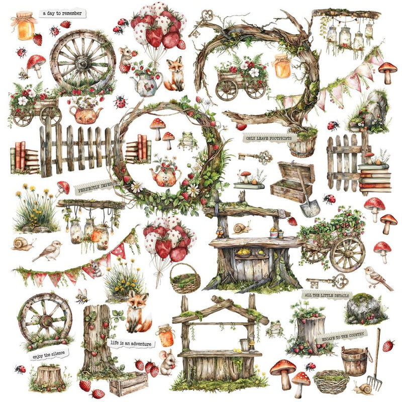 49 & Market - Nature's Haven Laser Cut Elements, JNH-33175 by Joanne Bain