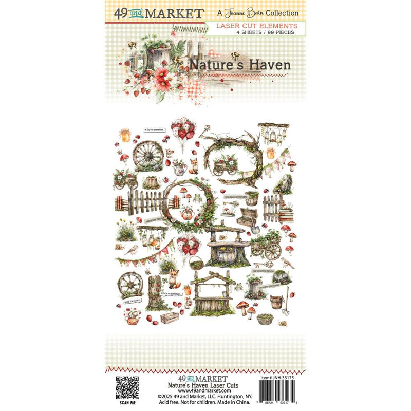 49 & Market - Nature's Haven Laser Cut Elements, JNH-33175 by Joanne Bain