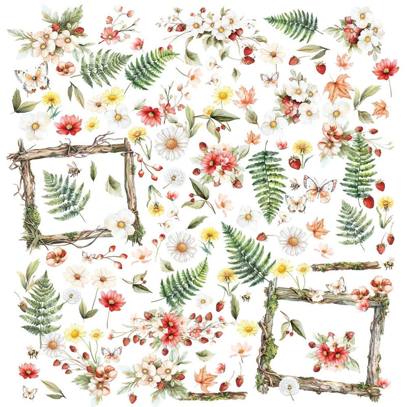 49 & Market - Nature's Haven Laser Cut Wildflowers, JNH-33182 by Joanne Bain