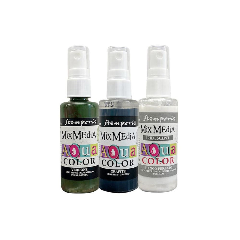 Stamperia Aquacolor Set 3/Pc - Gear Up for Christmas, KAQXGT