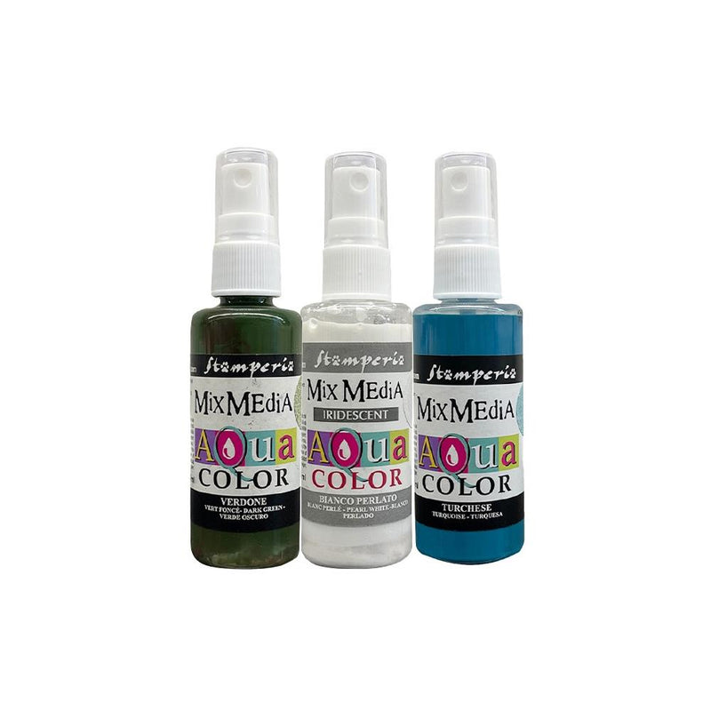 Stamperia Aquacolor Set 3/Pc - Timeless, KAQXWE