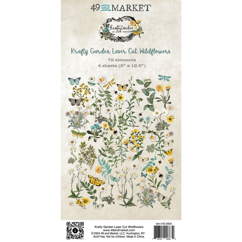49 & Market Laser Cut Wildflowers - Krafty Garden, KG26634