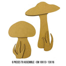 Stamperia  Crafty Shapes - Hidden Grove Mushrooms, KLSM44
