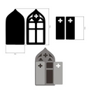 Stamperia  Crafty Shapes - Venice City of Art window, KLSM58