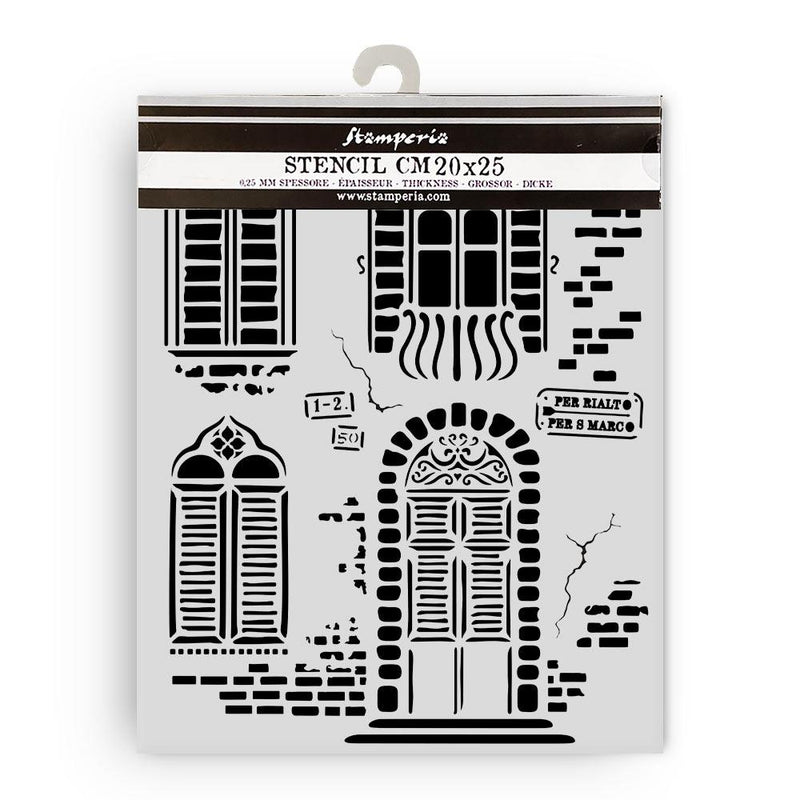Stamperia Stencil - Venice City of Art windows, KSTD181