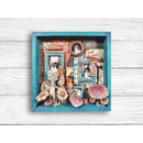 Stamperia Furry Friends 7.87x9.84 Stencil - Numbers & Letters Pattern, KSTD189