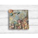 Stamperia Furry Friends 7.87x9.84 Stencil - Numbers & Letters Pattern, KSTD189