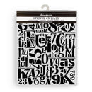 Stamperia Furry Friends 7.87x9.84 Stencil - Numbers & Letters Pattern, KSTD189