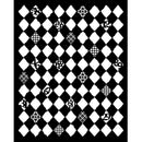 Stamperia Furry Friends 7.87x9.84 Stencil - Rhombus Pattern, KSTD190