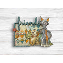 Stamperia Furry Friends 7.87x9.84 Stencil - Rhombus Pattern, KSTD190