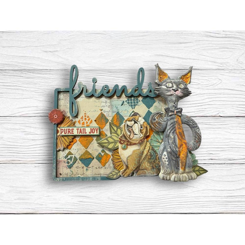 Stamperia Furry Friends 7.87x9.84 Stencil - Rhombus Pattern, KSTD190