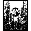 Stamperia  Stencil - Herbarium Silvae Moon in the Forest, KSTD194