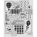 Stamperia  Stencil 7.87x9.84 - Family Patchwork, KSTD197