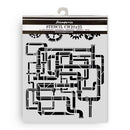 Stamperia Gardens of Time 7.87x9.84 Stencil - Tubes, KSTD202