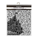 Stamperia Wonderland 7.87x9.84 Stencil - Castle, KSTD208