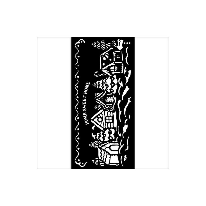 Stamperia Stencil 4.72x9.84 - Candy Christmas Village, KSTDL123