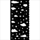 Stamperia Stencil 4.72x9.84 - Candy Christmas Clouds, KSTDL124