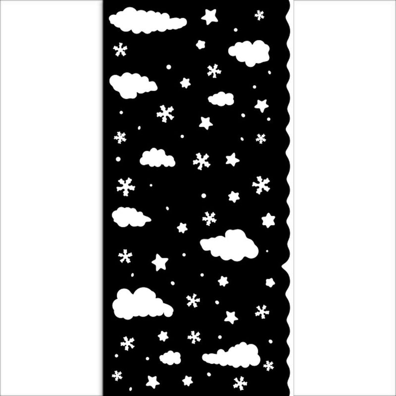 Stamperia Stencil 4.72x9.84 - Candy Christmas Clouds, KSTDL124