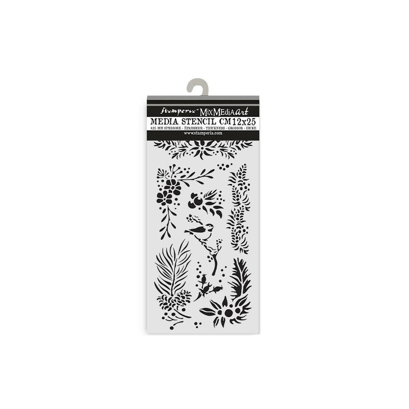 Stamperia Stencil 4.72x9.84 - The Owl's House Branches, KSTDL127