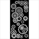 Stamperia 7x7 Stencil- Gear Up for Christmas Gears, KSTDL140